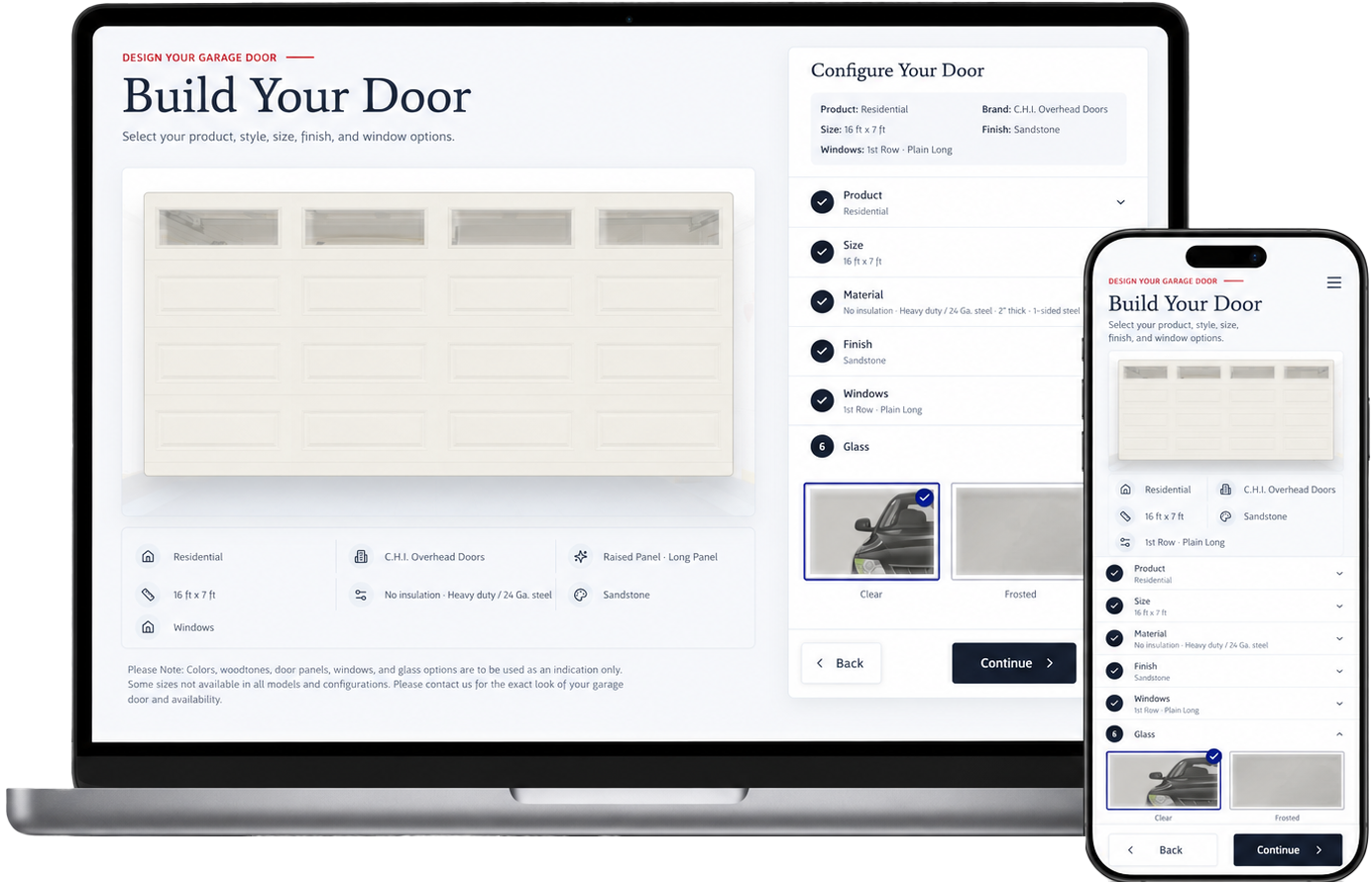 Garage Door Builder preview